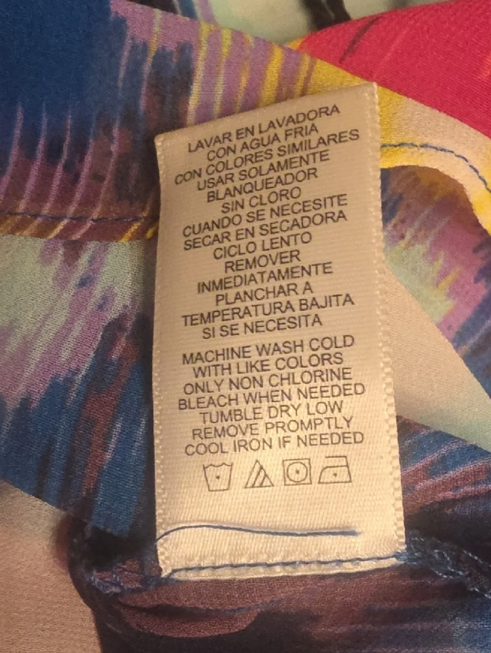 Milly Oversized S Multicolor Ikat-Print Peasant Blouse Yellow, Blue, Pink, Coral